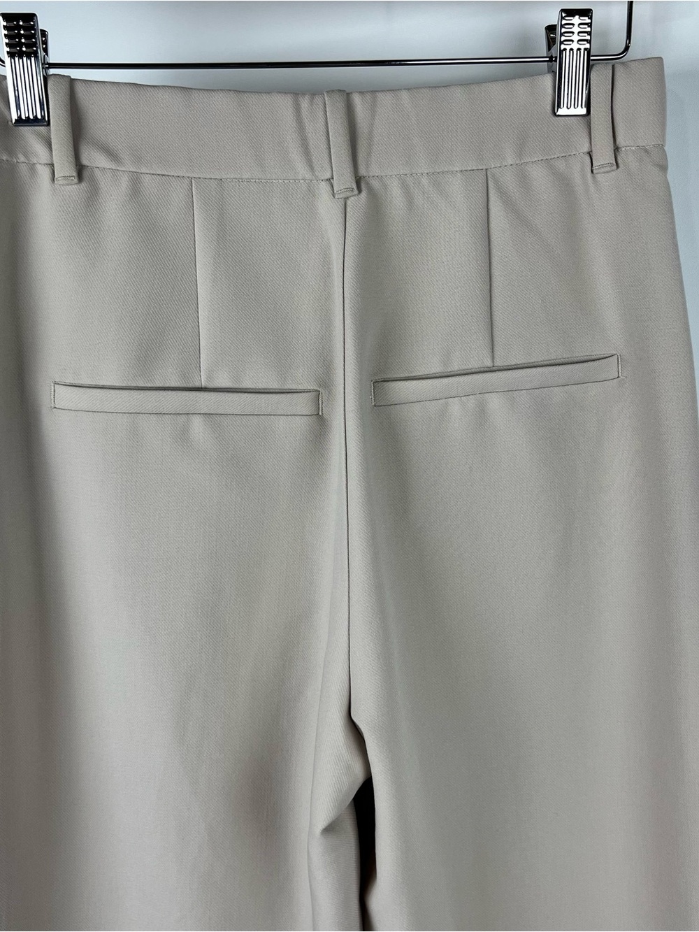 Abercrombie & Fitch Sloane Tailored Wide Leg Dress Pants Beige Cream Size 2 - Picture 8 of 9